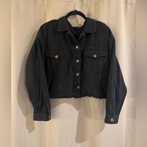 Miss Love Black Denim Jacket